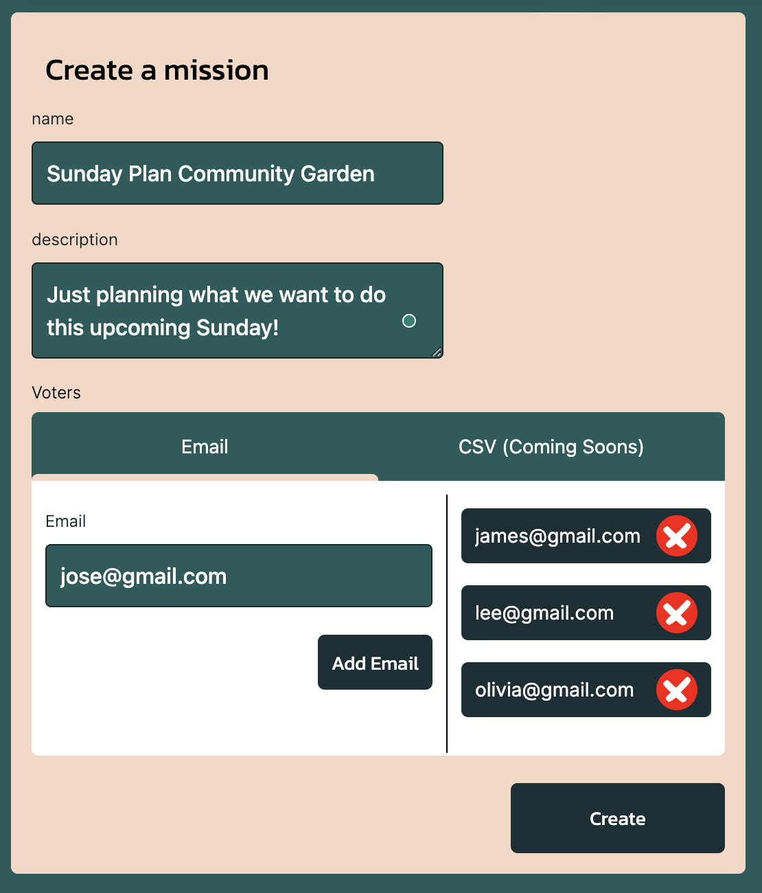 embedded widget